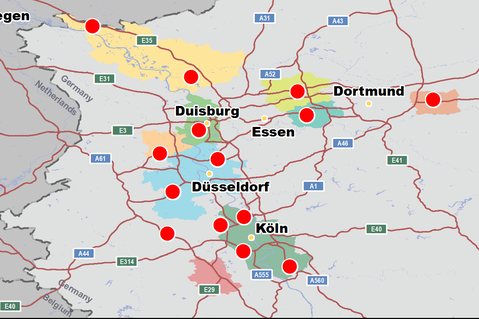 Rhine River Map With Cities - Share Map